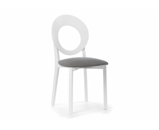 Стул деревянный Марти ткань Brendy-22 / белый | Интернет магазин мебели и декора LifeDekor