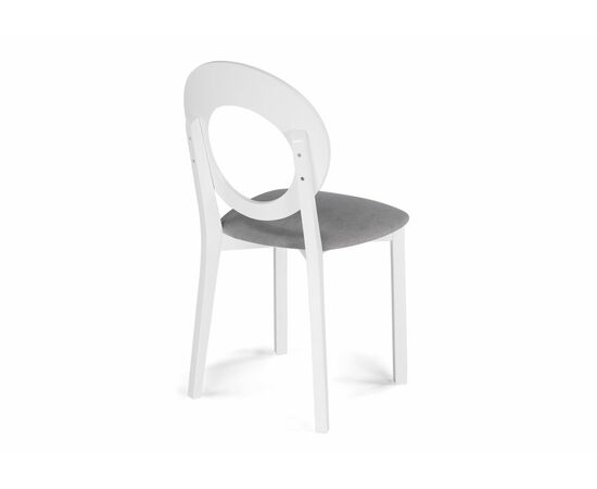 Стул деревянный Марти ткань Brendy-22 / белый, изображение 4 | Интернет магазин мебели и декора LifeDekor