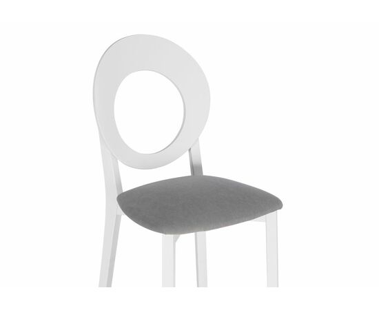 Стул деревянный Марти ткань Brendy-22 / белый, изображение 5 | Интернет магазин мебели и декора LifeDekor