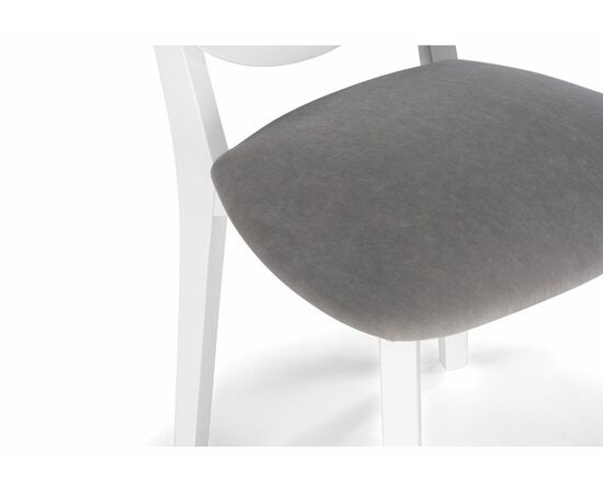 Стул деревянный Марти ткань Brendy-22 / белый, изображение 7 | Интернет магазин мебели и декора LifeDekor