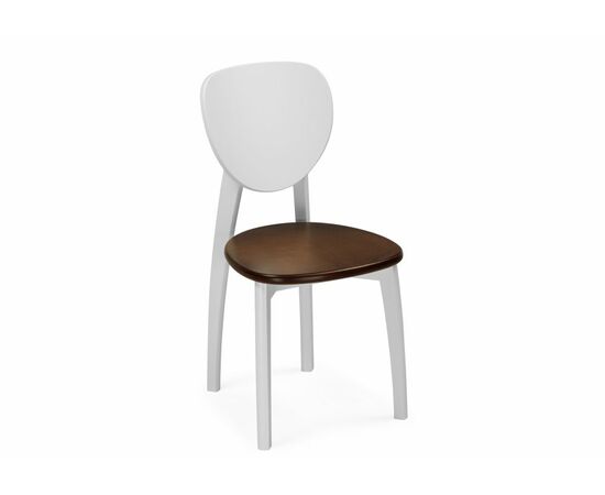 Стул деревянный Окава белый / миланский орех | Интернет магазин мебели и декора LifeDekor