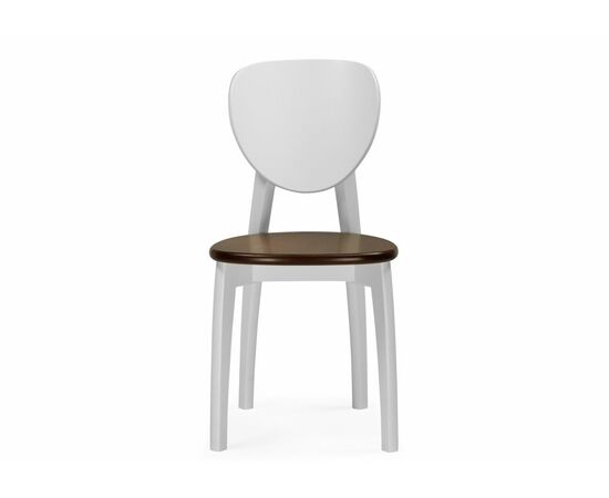 Стул деревянный Окава белый / миланский орех, изображение 2 | Интернет магазин мебели и декора LifeDekor