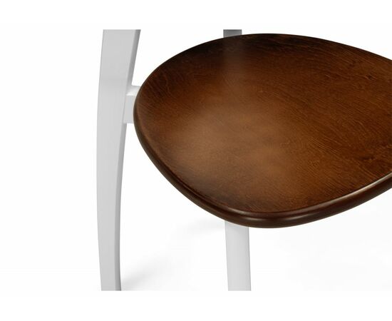 Стул деревянный Окава белый / миланский орех, изображение 6 | Интернет магазин мебели и декора LifeDekor