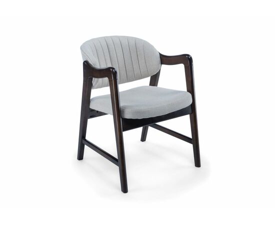 Стул деревянный Никсон ткань мешковина 9199-2 / цвет орех | Интернет магазин мебели и декора LifeDekor