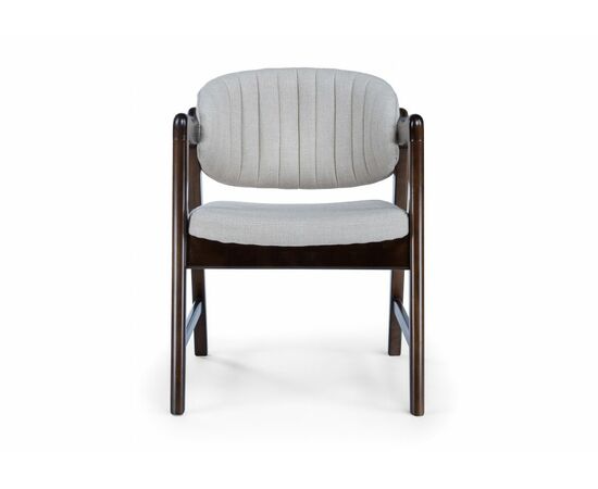 Стул деревянный Никсон ткань мешковина 9199-2 / цвет орех, изображение 2 | Интернет магазин мебели и декора LifeDekor