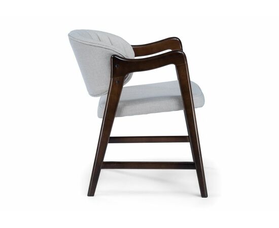 Стул деревянный Никсон ткань мешковина 9199-2 / цвет орех, изображение 3 | Интернет магазин мебели и декора LifeDekor