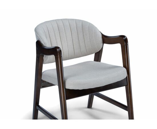 Стул деревянный Никсон ткань мешковина 9199-2 / цвет орех, изображение 5 | Интернет магазин мебели и декора LifeDekor