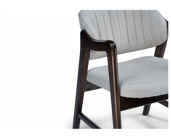 Стул деревянный Никсон ткань мешковина 9199-2 / цвет орех, изображение 6 | Интернет магазин мебели и декора LifeDekor