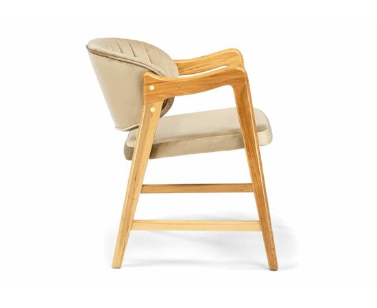 Стул деревянный Никсон ткань В15 / дубовый, изображение 3 | Интернет магазин мебели и декора LifeDekor