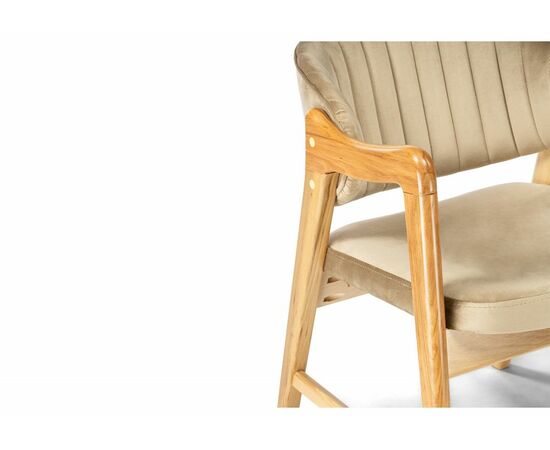 Стул деревянный Никсон ткань В15 / дубовый, изображение 6 | Интернет магазин мебели и декора LifeDekor