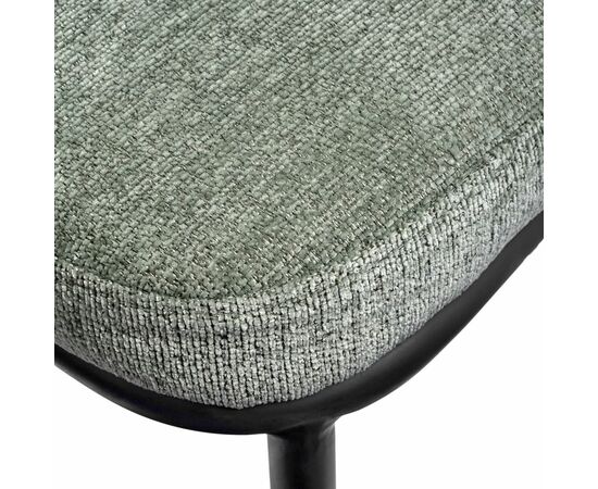 Стул полубарный Lucas 2 шалфей шенилл с чёрными ножками, изображение 7 | Интернет магазин мебели и декора LifeDekor