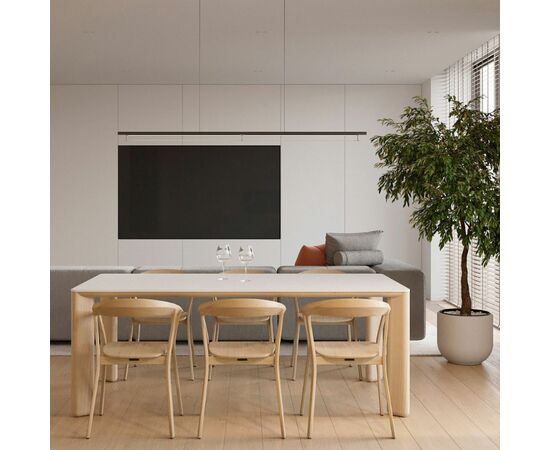 Стол обеденный Pluto (200) массив бук + пластик, изображение 5 | Интернет магазин мебели и декора LifeDekor