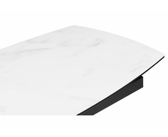 Стол стеклянный Фестер 140(180)х80 кристл статуарио / черный, изображение 7 | Интернет магазин мебели и декора LifeDekor