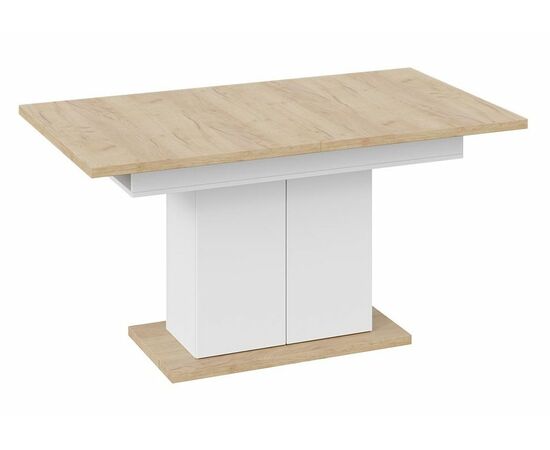 Стол деревянный Детройт Тип 1 белый / дуб крафт золотой, изображение 3 | Интернет магазин мебели и декора LifeDekor