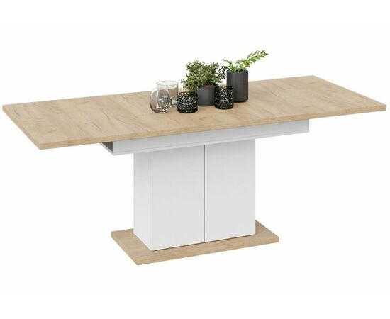 Стол деревянный Детройт Тип 1 белый / дуб крафт золотой, изображение 6 | Интернет магазин мебели и декора LifeDekor