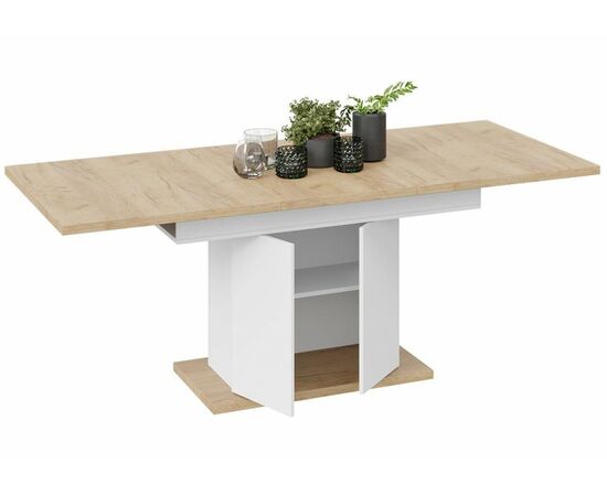 Стол деревянный Детройт Тип 1 белый / дуб крафт золотой, изображение 7 | Интернет магазин мебели и декора LifeDekor