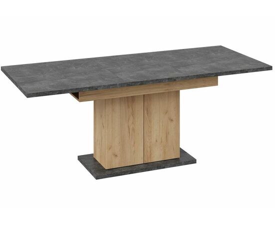 Стол деревянный Детройт Тип 1 дуб крафт золотой / ателье темное, изображение 3 | Интернет магазин мебели и декора LifeDekor