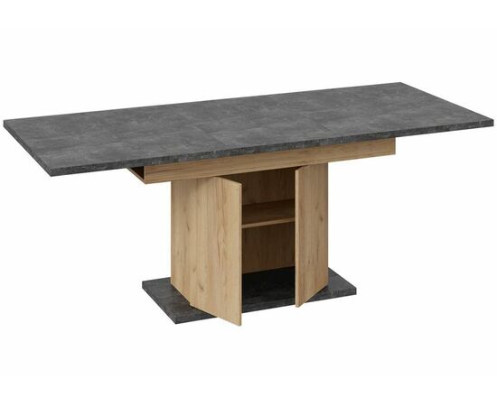 Стол деревянный Детройт Тип 1 дуб крафт золотой / ателье темное, изображение 4 | Интернет магазин мебели и декора LifeDekor