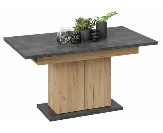 Стол деревянный Детройт Тип 1 дуб крафт золотой / ателье темное, изображение 5 | Интернет магазин мебели и декора LifeDekor