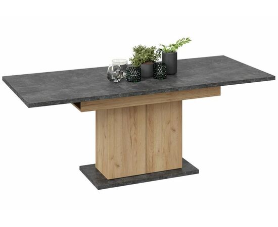 Стол деревянный Детройт Тип 1 дуб крафт золотой / ателье темное, изображение 6 | Интернет магазин мебели и декора LifeDekor