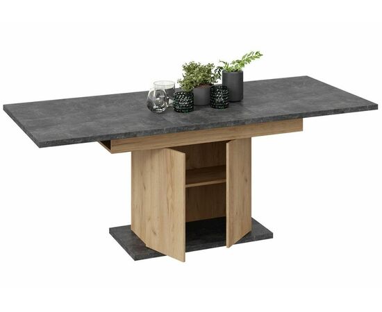 Стол деревянный Детройт Тип 1 дуб крафт золотой / ателье темное, изображение 7 | Интернет магазин мебели и декора LifeDekor