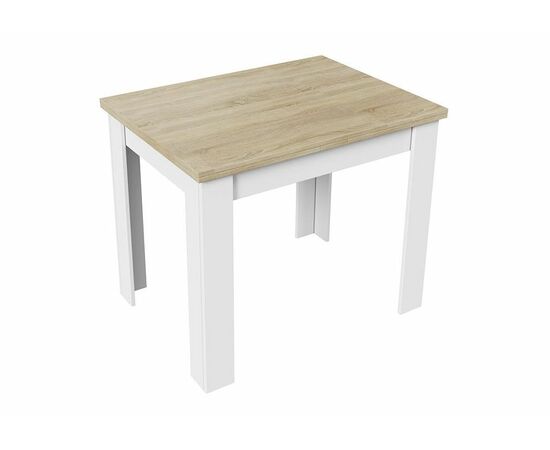 Стол деревянный Промо Тип 3 белый / дуб сонома светлый | Интернет магазин мебели и декора LifeDekor