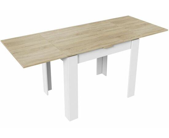 Стол деревянный Промо Тип 3 белый / дуб сонома светлый, изображение 3 | Интернет магазин мебели и декора LifeDekor