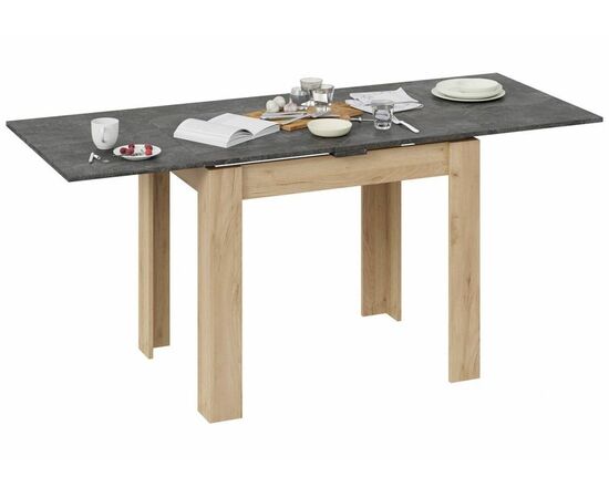 Стол деревянный Промо Тип 3 дуб крафт золотой / ателье темное, изображение 5 | Интернет магазин мебели и декора LifeDekor