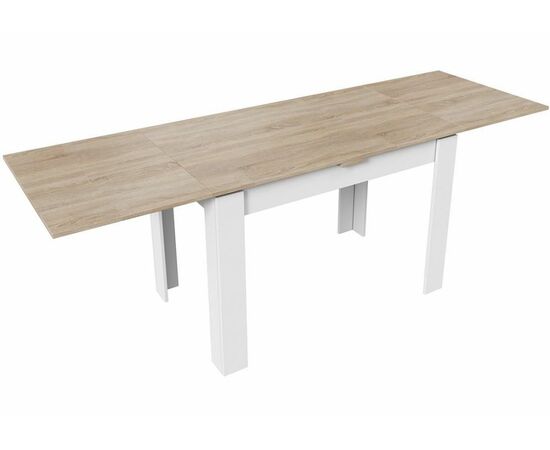 Стол деревянный Промо Тип 4 белый / дуб сонома светлый, изображение 3 | Интернет магазин мебели и декора LifeDekor