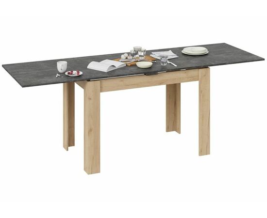 Стол деревянный Промо Тип 4 дуб крафт золотой / ателье темное, изображение 5 | Интернет магазин мебели и декора LifeDekor