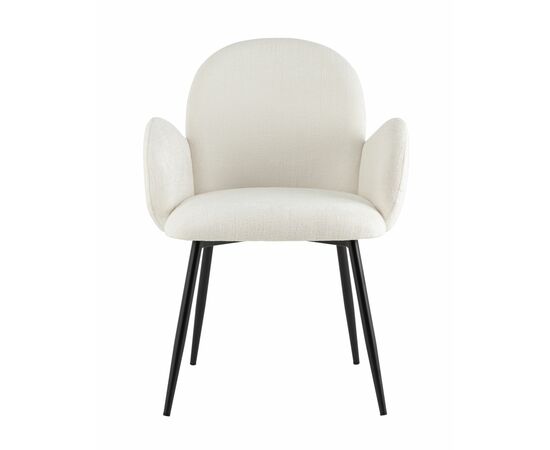 Стул обеденный Wave букле белый, изображение 2 | Интернет магазин мебели и декора LifeDekor