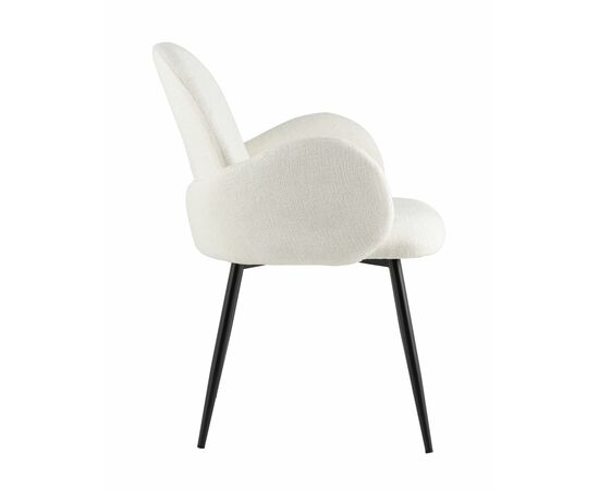 Стул обеденный Wave букле белый, изображение 35 | Интернет магазин мебели и декора LifeDekor