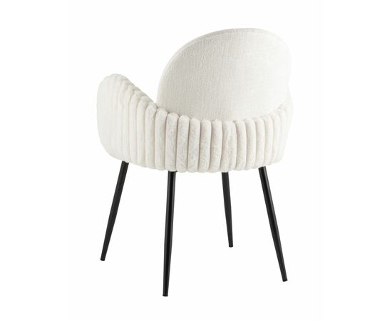 Стул обеденный Wave Stripes букле белый, изображение 39 | Интернет магазин мебели и декора LifeDekor