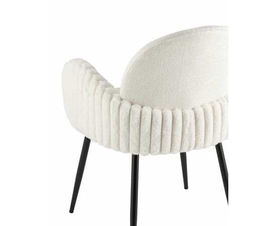 Стул обеденный Wave Stripes букле белый, изображение 40 | Интернет магазин мебели и декора LifeDekor