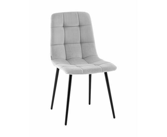 Стул Одди NEW велюр светло-серый | Интернет магазин мебели и декора LifeDekor