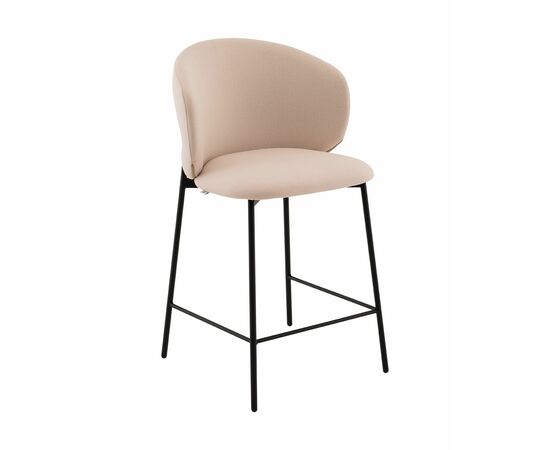 Стул полубарный Блейз велюр молочный | Интернет магазин мебели и декора LifeDekor