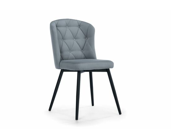 Стул на металлокаркасе Алиссум светло-серый / черный | Интернет магазин мебели и декора LifeDekor