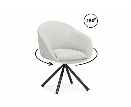 Стул на металлокаркасе Бартон 1 ткань мадера 2 / черный матовый | Интернет магазин мебели и декора LifeDekor