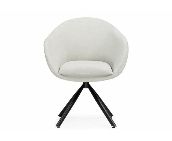 Стул на металлокаркасе Бартон 1 ткань мадера 2 / черный матовый, изображение 3 | Интернет магазин мебели и декора LifeDekor