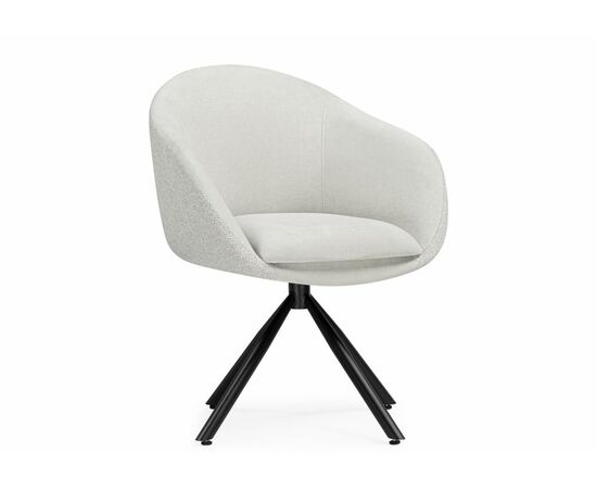 Стул на металлокаркасе Бартон 1 ткань мадера 2 / черный матовый, изображение 4 | Интернет магазин мебели и декора LifeDekor