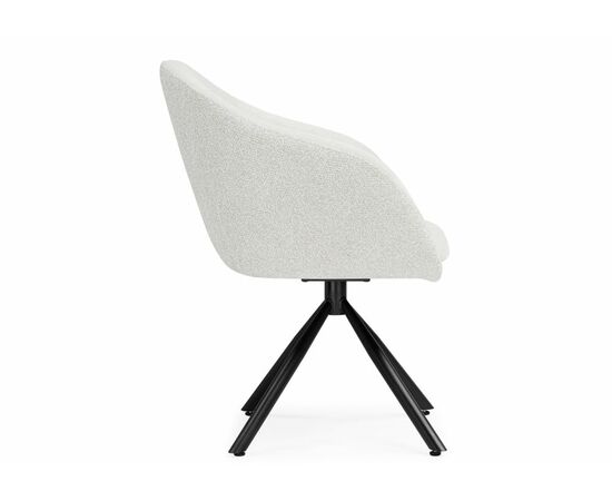 Стул на металлокаркасе Бартон 1 ткань мадера 2 / черный матовый, изображение 5 | Интернет магазин мебели и декора LifeDekor