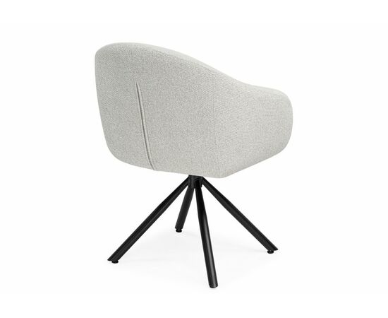 Стул на металлокаркасе Бартон 1 ткань мадера 2 / черный матовый, изображение 6 | Интернет магазин мебели и декора LifeDekor