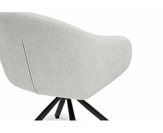 Стул на металлокаркасе Бартон 1 ткань мадера 2 / черный матовый, изображение 7 | Интернет магазин мебели и декора LifeDekor