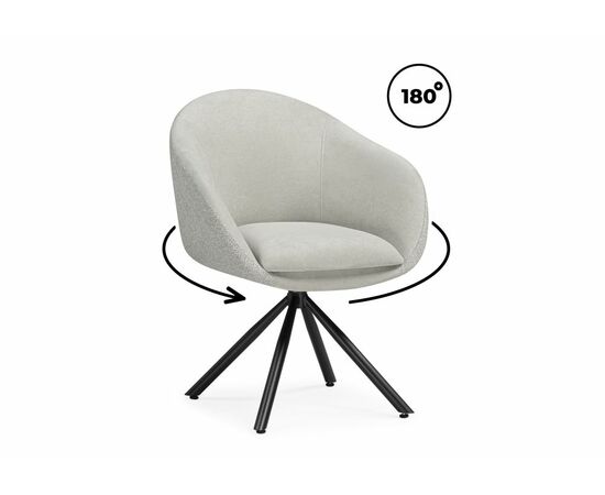 Стул на металлокаркасе Бартон 1 ткань мадера 3 / черный матовый | Интернет магазин мебели и декора LifeDekor