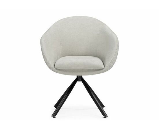 Стул на металлокаркасе Бартон 1 ткань мадера 3 / черный матовый, изображение 3 | Интернет магазин мебели и декора LifeDekor