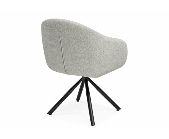 Стул на металлокаркасе Бартон 1 ткань мадера 3 / черный матовый, изображение 5 | Интернет магазин мебели и декора LifeDekor