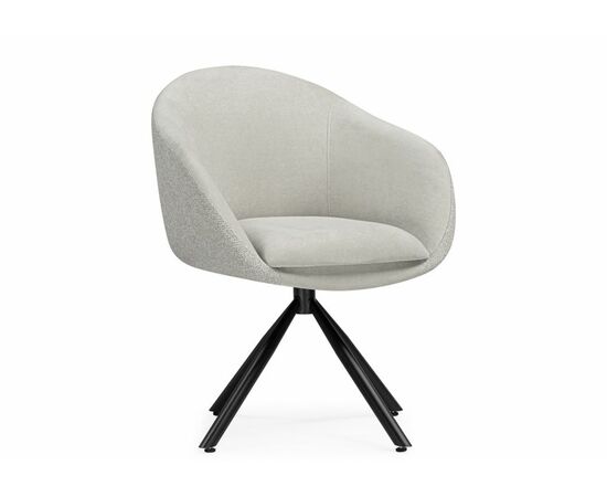 Стул на металлокаркасе Бартон 1 ткань мадера 3 / черный матовый, изображение 6 | Интернет магазин мебели и декора LifeDekor