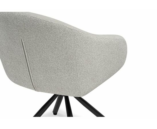 Стул на металлокаркасе Бартон 1 ткань мадера 3 / черный матовый, изображение 8 | Интернет магазин мебели и декора LifeDekor