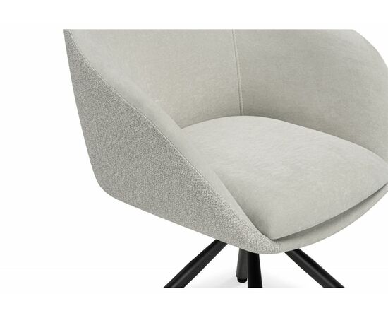 Стул на металлокаркасе Бартон 1 ткань мадера 3 / черный матовый, изображение 11 | Интернет магазин мебели и декора LifeDekor