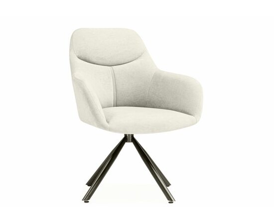 Стул на металлокаркасе Бартон 2 ткань мадера 2 / черный матовый, изображение 6 | Интернет магазин мебели и декора LifeDekor